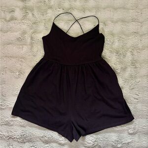 American Eagle Outfitters Black Women's Romper